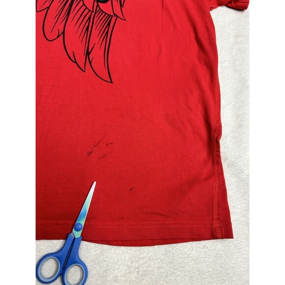 Vtg Y2K Harsh Time Cyper Gothic Wings Skull Graphic T-Shirt Size XL - 2XL - Picture 3 of 8